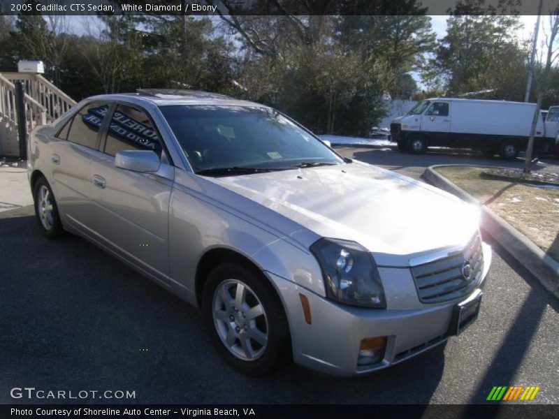 White Diamond / Ebony 2005 Cadillac CTS Sedan