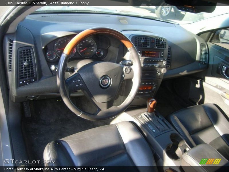 White Diamond / Ebony 2005 Cadillac CTS Sedan
