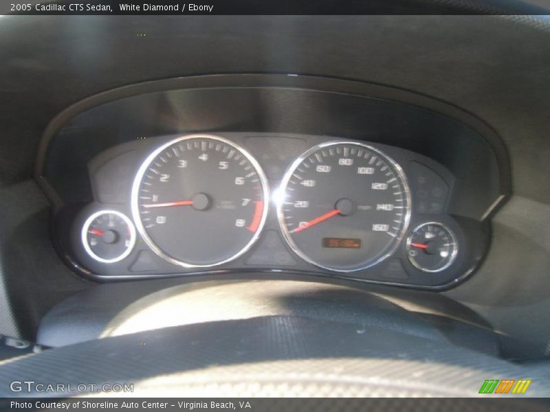 White Diamond / Ebony 2005 Cadillac CTS Sedan