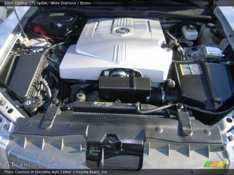 White Diamond / Ebony 2005 Cadillac CTS Sedan