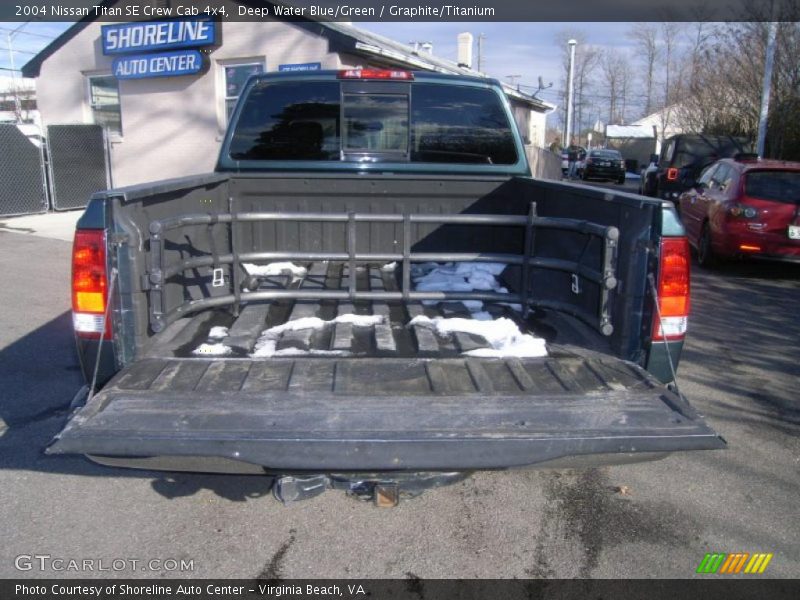 Deep Water Blue/Green / Graphite/Titanium 2004 Nissan Titan SE Crew Cab 4x4