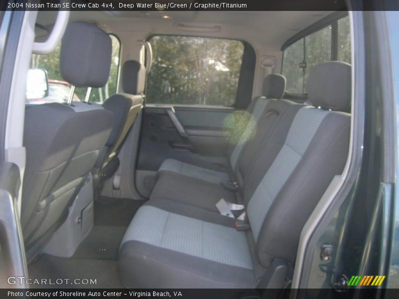 Deep Water Blue/Green / Graphite/Titanium 2004 Nissan Titan SE Crew Cab 4x4