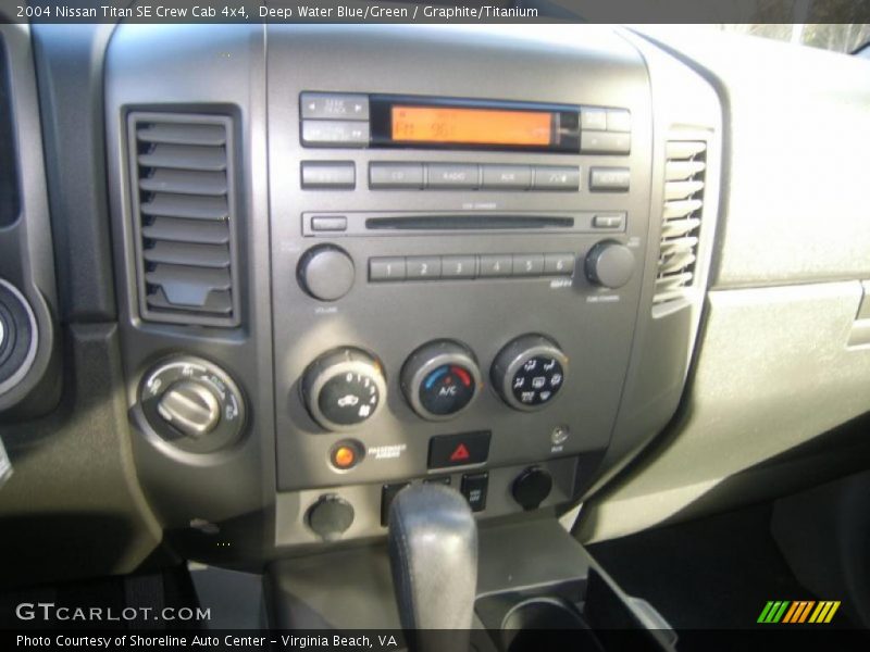Deep Water Blue/Green / Graphite/Titanium 2004 Nissan Titan SE Crew Cab 4x4