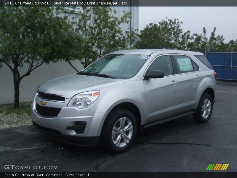 Silver Ice Metallic / Light Titanium/Jet Black 2011 Chevrolet Equinox LS