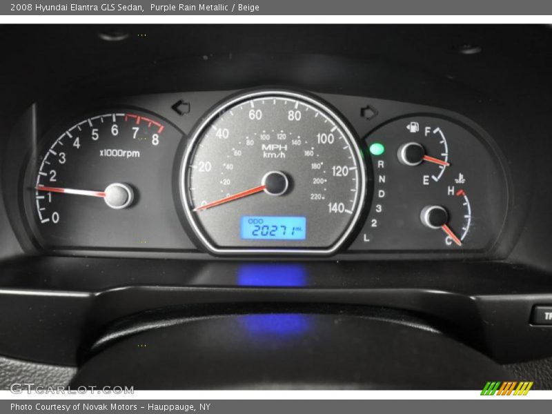  2008 Elantra GLS Sedan GLS Sedan Gauges