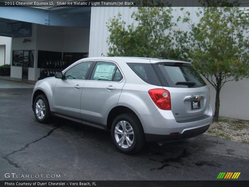 Silver Ice Metallic / Light Titanium/Jet Black 2011 Chevrolet Equinox LS