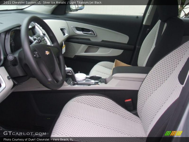 Silver Ice Metallic / Light Titanium/Jet Black 2011 Chevrolet Equinox LS