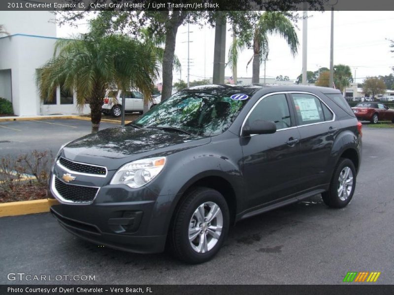 Cyber Gray Metallic / Light Titanium/Jet Black 2011 Chevrolet Equinox LS