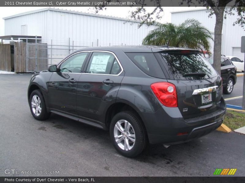 Cyber Gray Metallic / Light Titanium/Jet Black 2011 Chevrolet Equinox LS