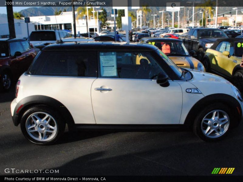 Pepper White / Grey/Black 2008 Mini Cooper S Hardtop