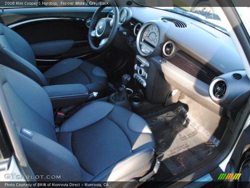 Pepper White / Grey/Black 2008 Mini Cooper S Hardtop