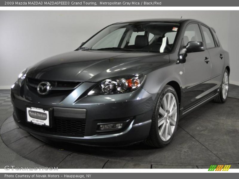 Metropolitan Gray Mica / Black/Red 2009 Mazda MAZDA3 MAZDASPEED3 Grand Touring