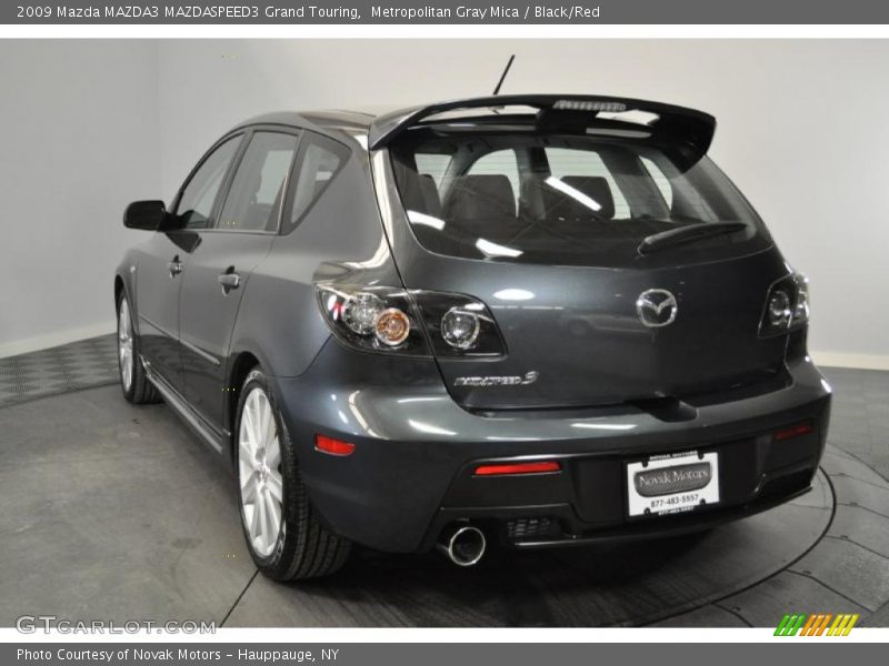 Metropolitan Gray Mica / Black/Red 2009 Mazda MAZDA3 MAZDASPEED3 Grand Touring