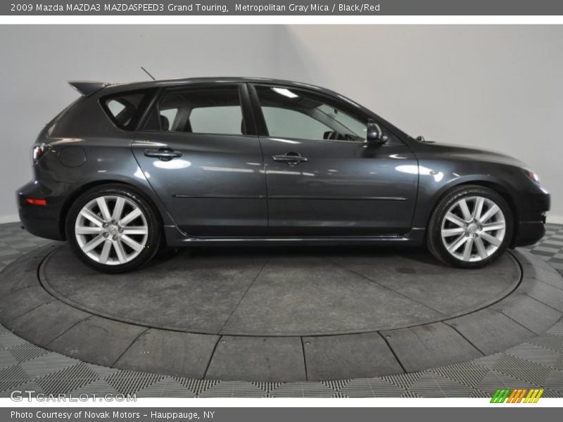 Metropolitan Gray Mica / Black/Red 2009 Mazda MAZDA3 MAZDASPEED3 Grand Touring