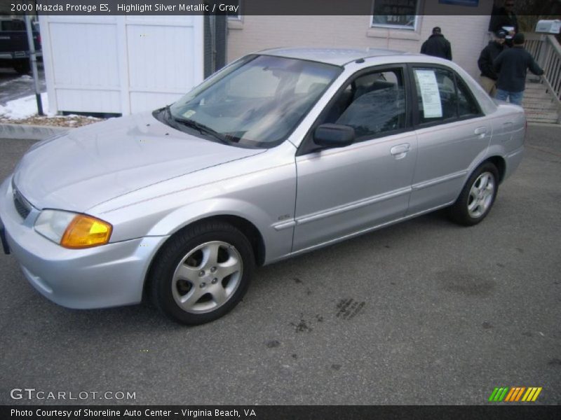 Highlight Silver Metallic / Gray 2000 Mazda Protege ES