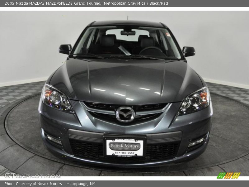 Metropolitan Gray Mica / Black/Red 2009 Mazda MAZDA3 MAZDASPEED3 Grand Touring