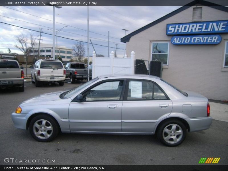 Highlight Silver Metallic / Gray 2000 Mazda Protege ES