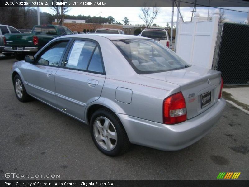 Highlight Silver Metallic / Gray 2000 Mazda Protege ES