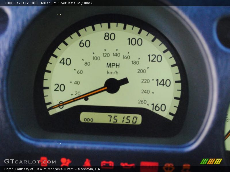 Millenium Silver Metallic / Black 2000 Lexus GS 300