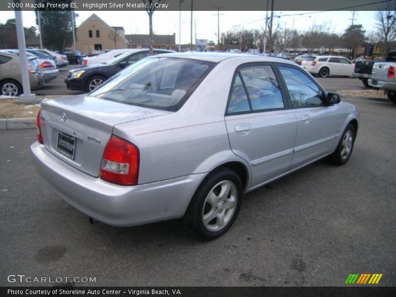 Highlight Silver Metallic / Gray 2000 Mazda Protege ES