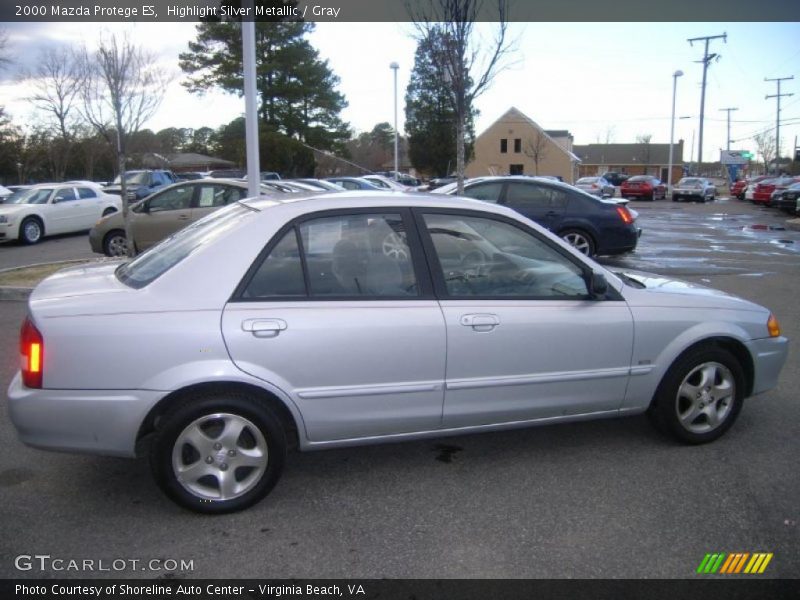 Highlight Silver Metallic / Gray 2000 Mazda Protege ES