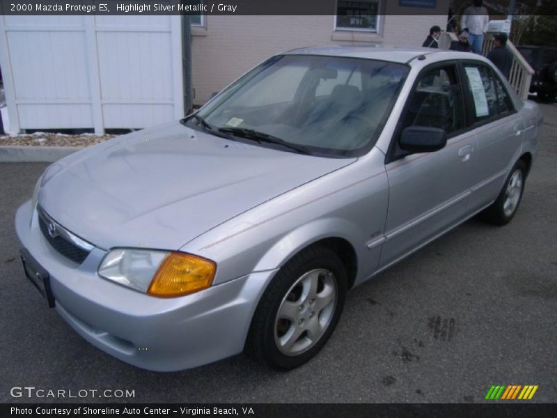 Highlight Silver Metallic / Gray 2000 Mazda Protege ES