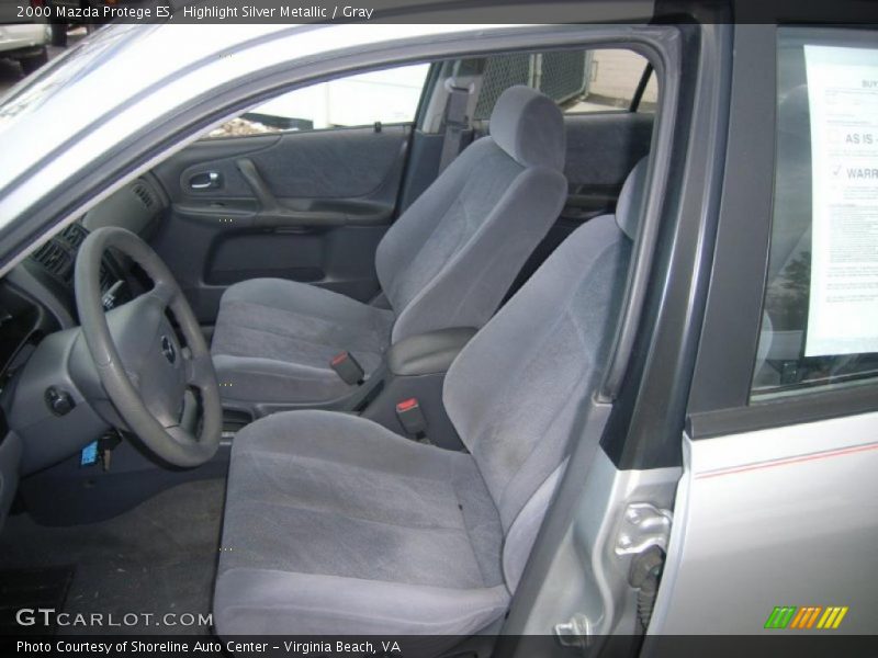 Highlight Silver Metallic / Gray 2000 Mazda Protege ES