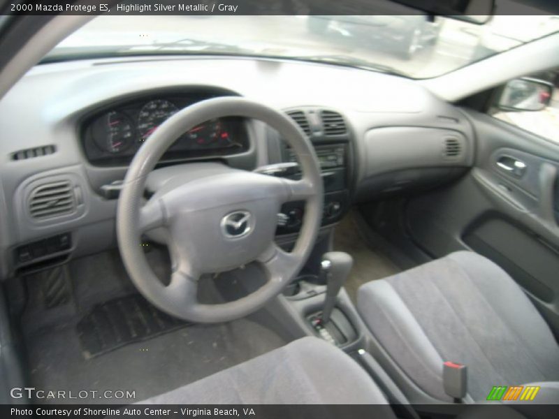 Highlight Silver Metallic / Gray 2000 Mazda Protege ES