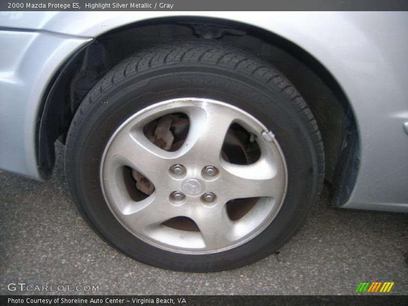 Highlight Silver Metallic / Gray 2000 Mazda Protege ES