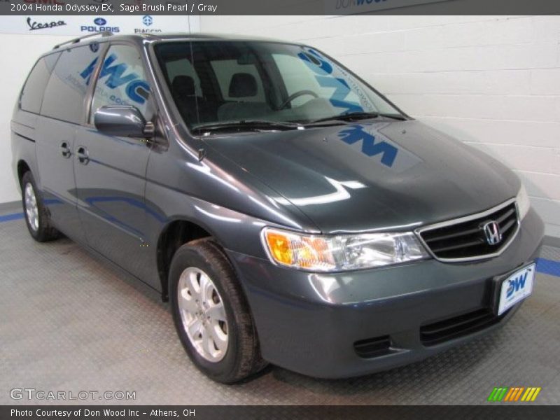Sage Brush Pearl / Gray 2004 Honda Odyssey EX