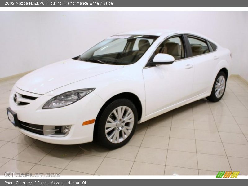 Performance White / Beige 2009 Mazda MAZDA6 i Touring