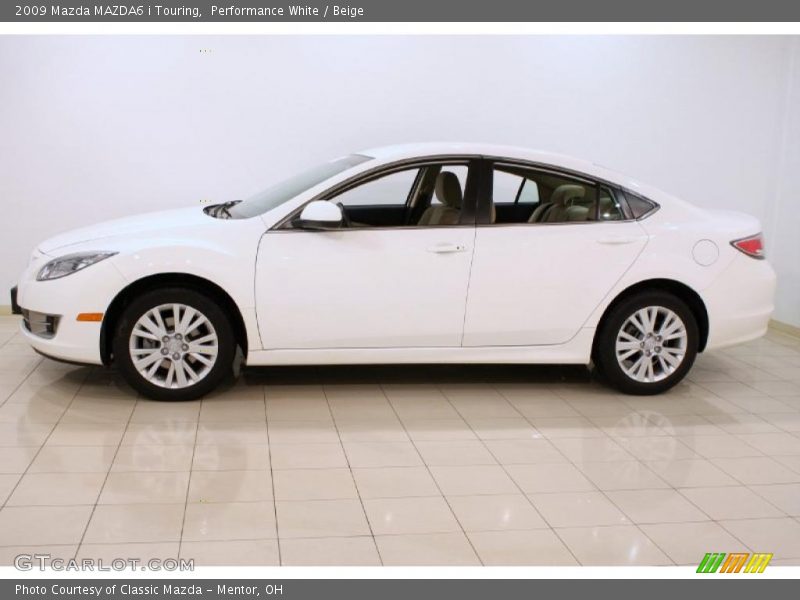 Performance White / Beige 2009 Mazda MAZDA6 i Touring