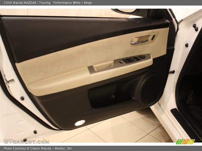 Performance White / Beige 2009 Mazda MAZDA6 i Touring