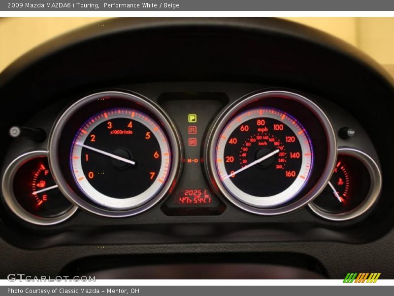 Performance White / Beige 2009 Mazda MAZDA6 i Touring