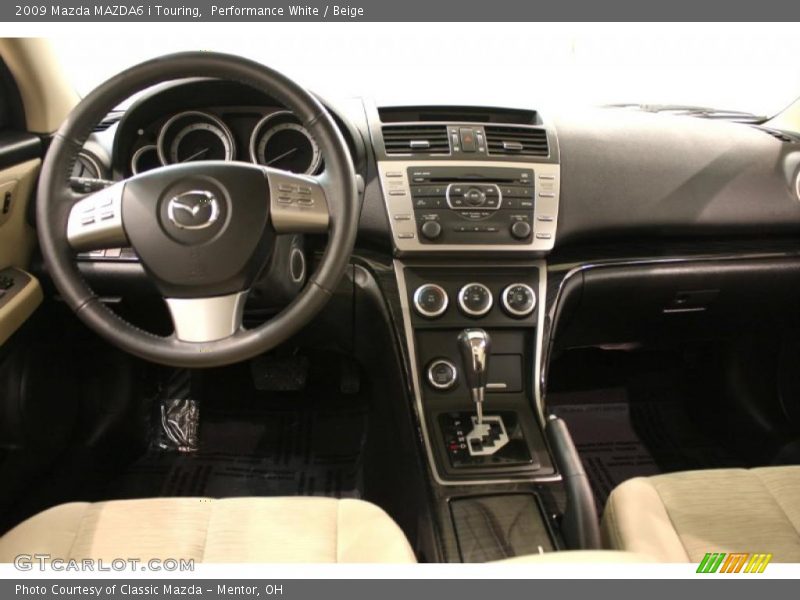 Performance White / Beige 2009 Mazda MAZDA6 i Touring