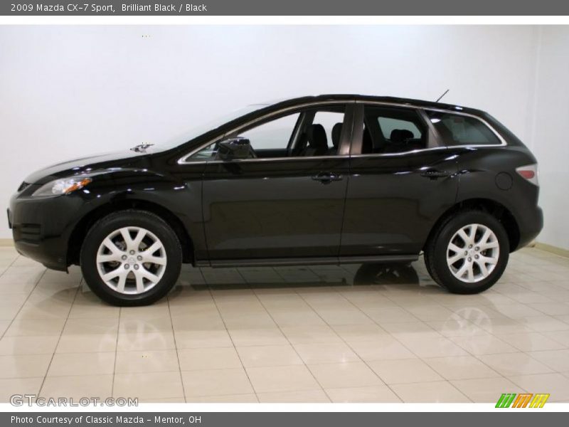 Brilliant Black / Black 2009 Mazda CX-7 Sport