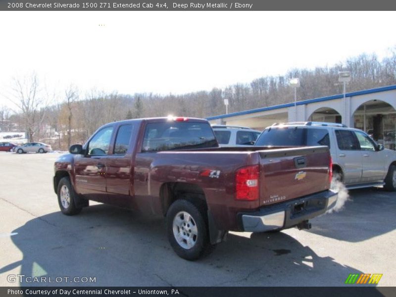 Deep Ruby Metallic / Ebony 2008 Chevrolet Silverado 1500 Z71 Extended Cab 4x4