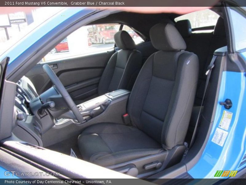 Grabber Blue / Charcoal Black 2011 Ford Mustang V6 Convertible