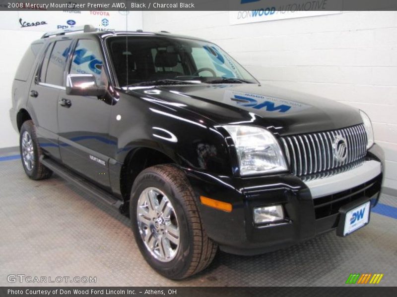 Black / Charcoal Black 2008 Mercury Mountaineer Premier AWD