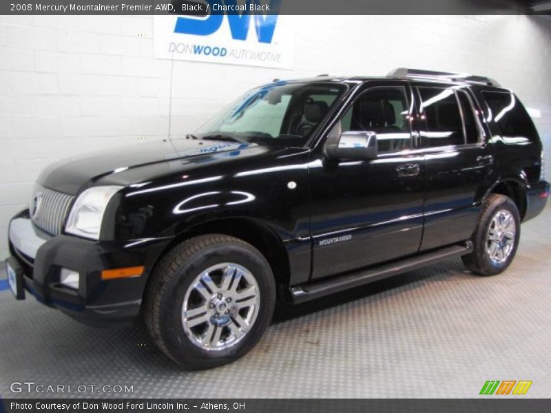 Black / Charcoal Black 2008 Mercury Mountaineer Premier AWD