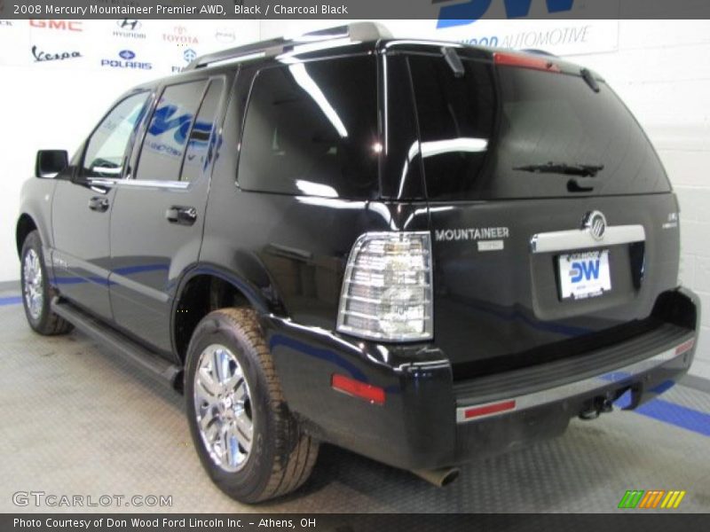 Black / Charcoal Black 2008 Mercury Mountaineer Premier AWD
