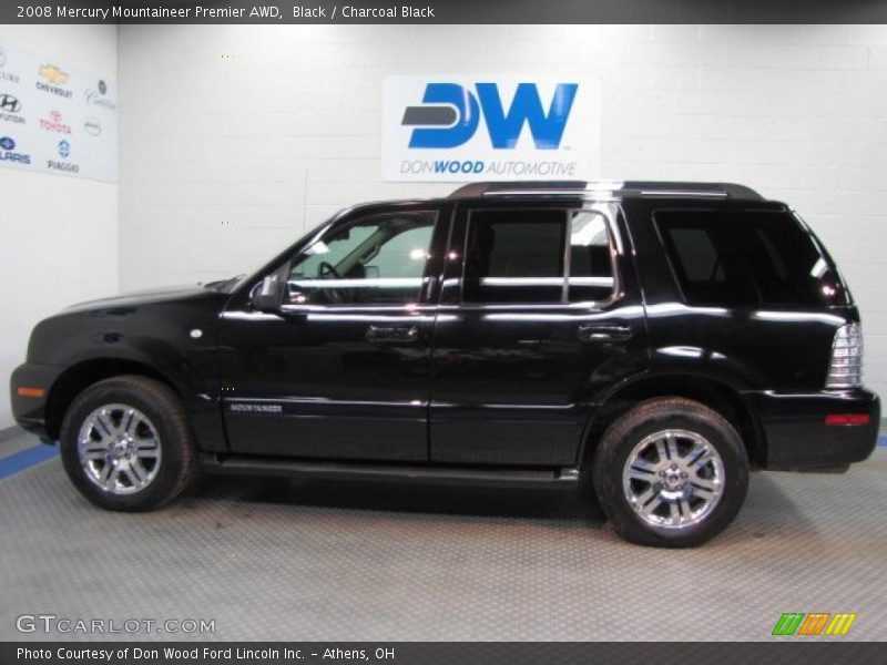 Black / Charcoal Black 2008 Mercury Mountaineer Premier AWD