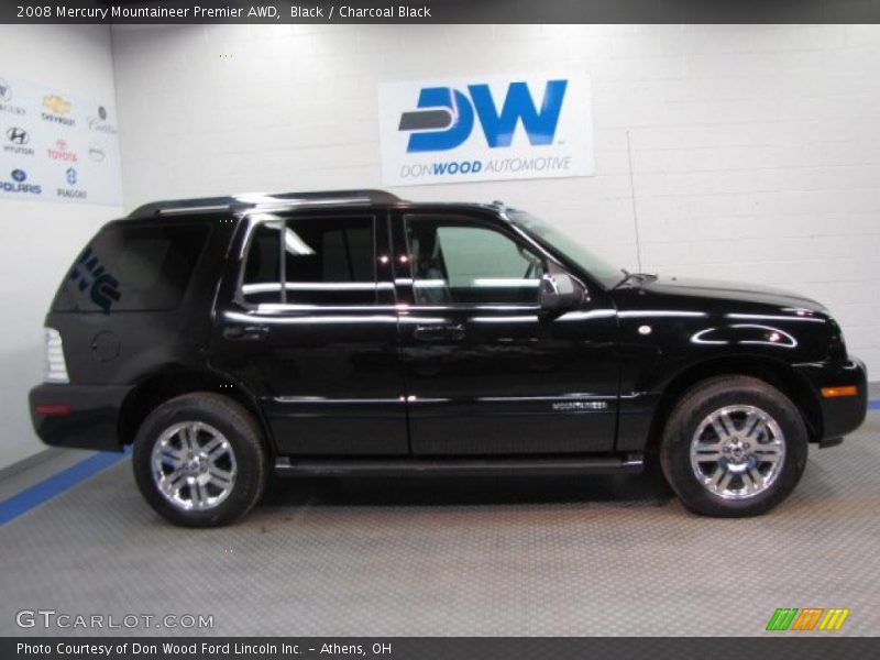 Black / Charcoal Black 2008 Mercury Mountaineer Premier AWD