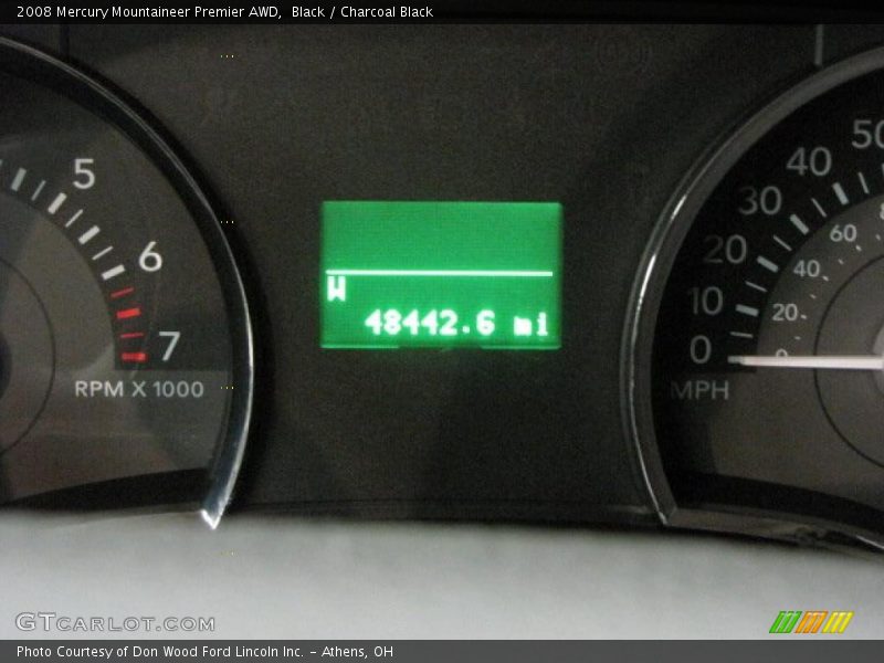 Black / Charcoal Black 2008 Mercury Mountaineer Premier AWD