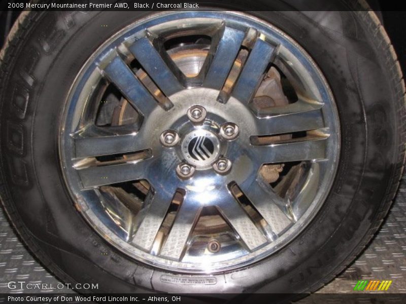 Black / Charcoal Black 2008 Mercury Mountaineer Premier AWD