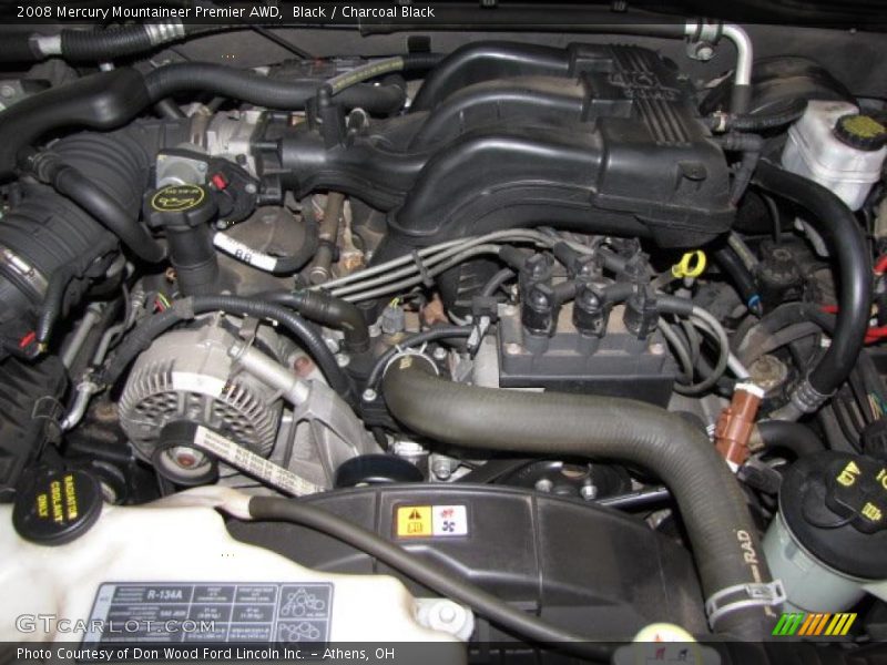 Black / Charcoal Black 2008 Mercury Mountaineer Premier AWD