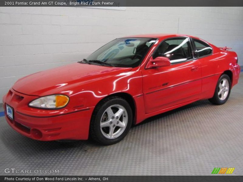 Bright Red / Dark Pewter 2001 Pontiac Grand Am GT Coupe