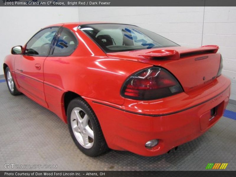 Bright Red / Dark Pewter 2001 Pontiac Grand Am GT Coupe