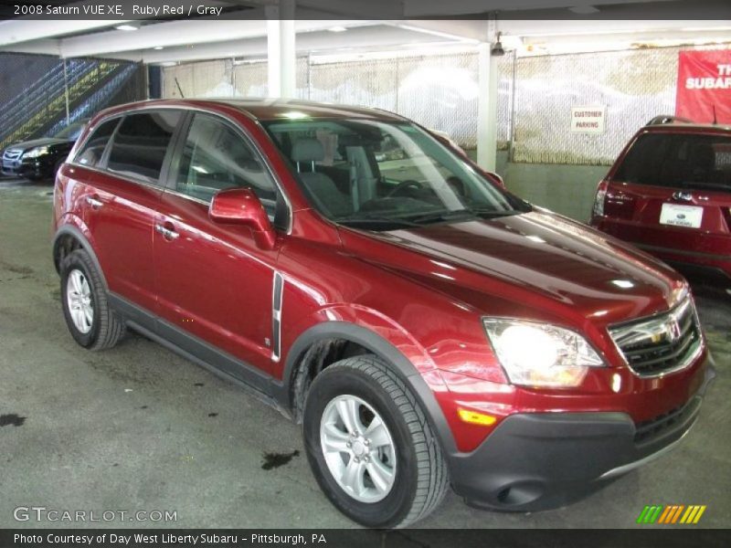 Ruby Red / Gray 2008 Saturn VUE XE