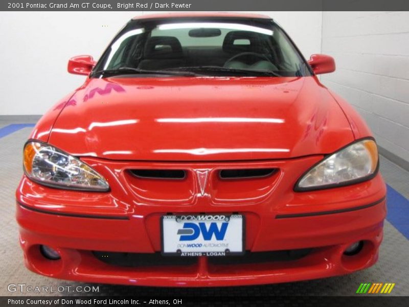 Bright Red / Dark Pewter 2001 Pontiac Grand Am GT Coupe